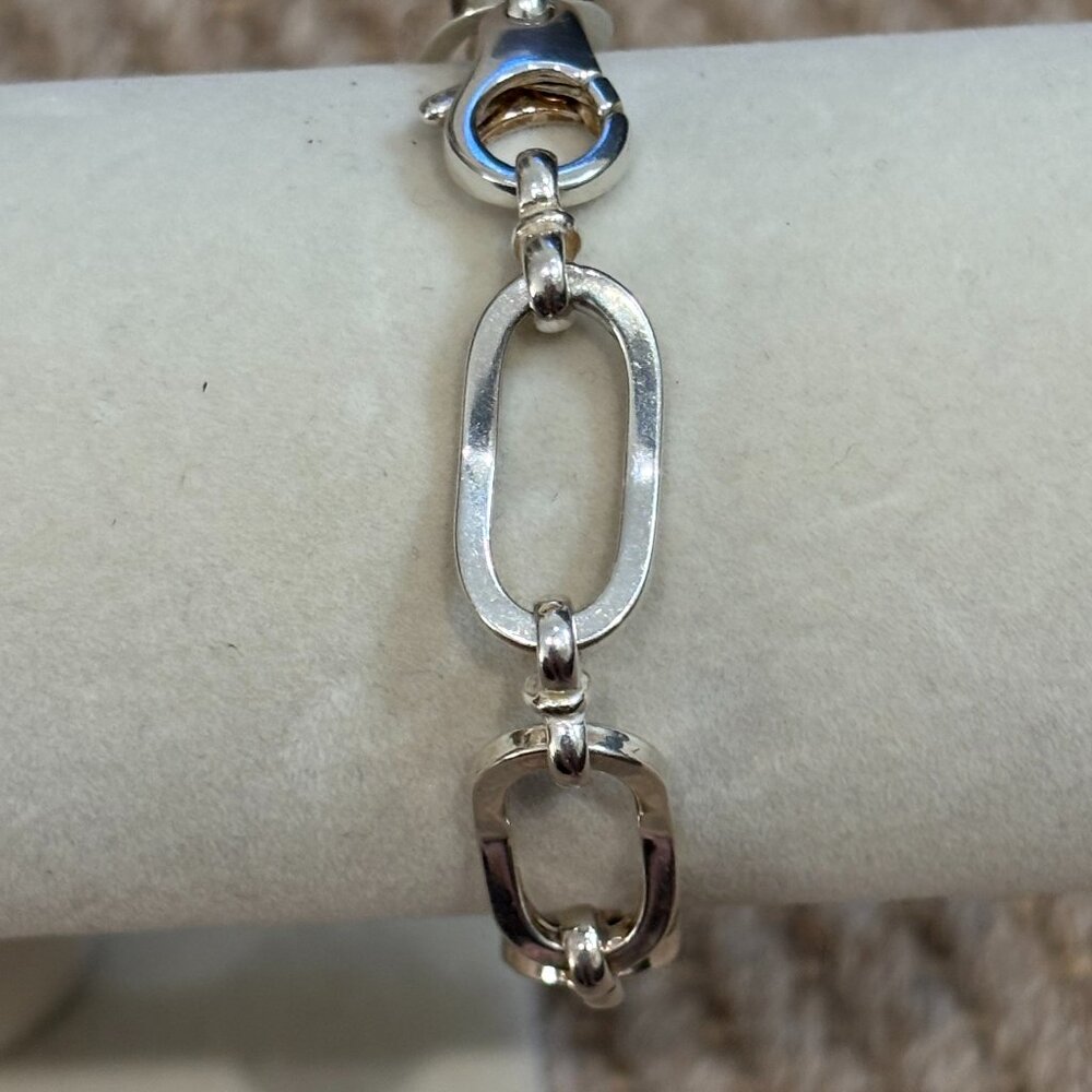Chain Link Sterling Silver Bracelet